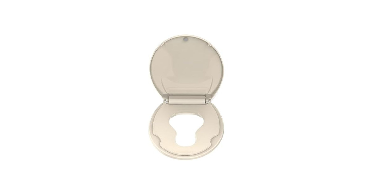 GarveeTech Round Toilet Seat with Built-in Toddler Seat