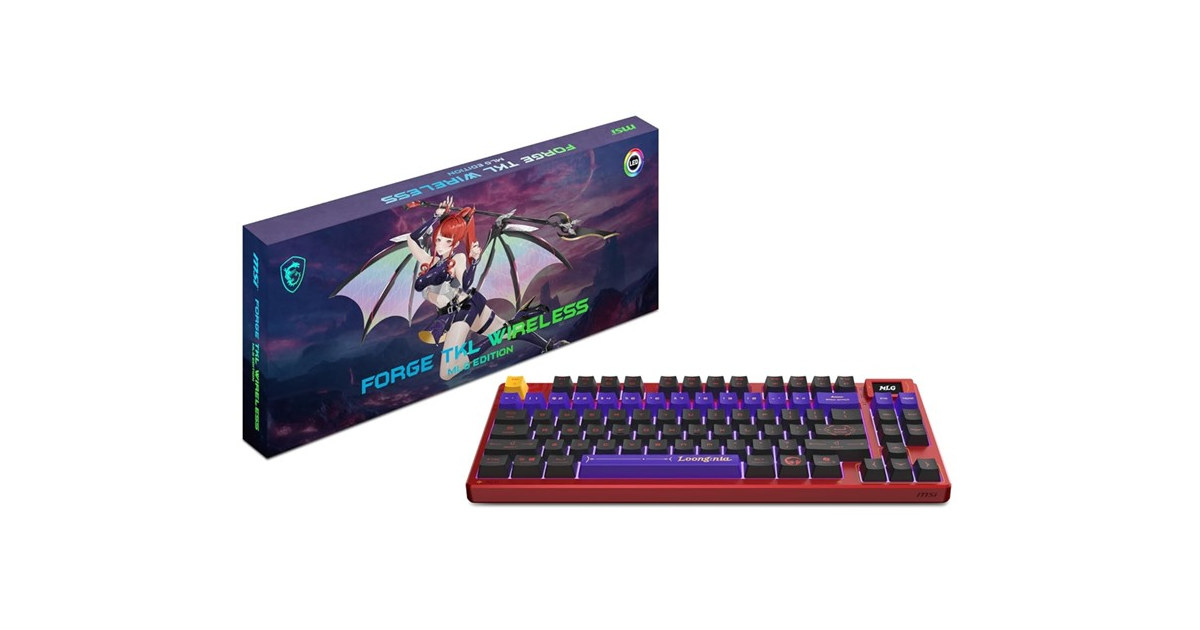 msi Forge TKL Wireless MLG Edition Keyboard (Open Box)