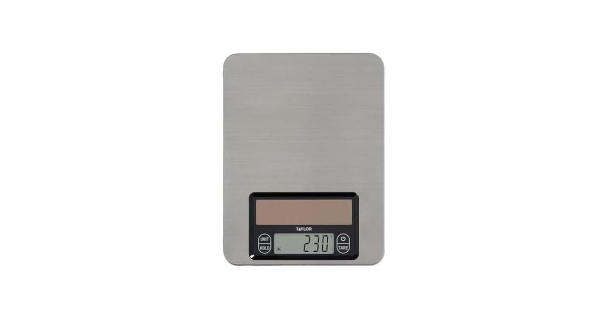 Taylor Light Powered Digital Kitchen Scale