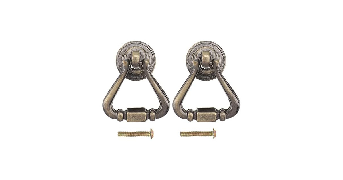 BESTOYARD 2pcs Antique Cabinet Pull Handle Bronze