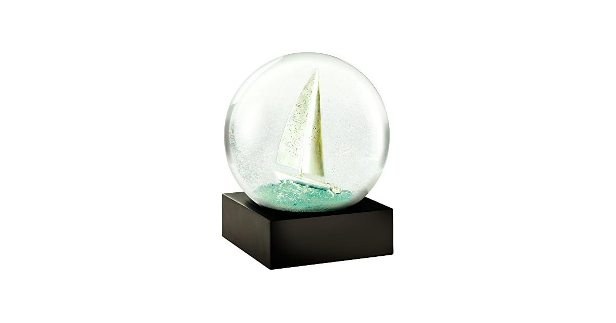 CoolSnowGlobes Sailboat Cool Snow Globe