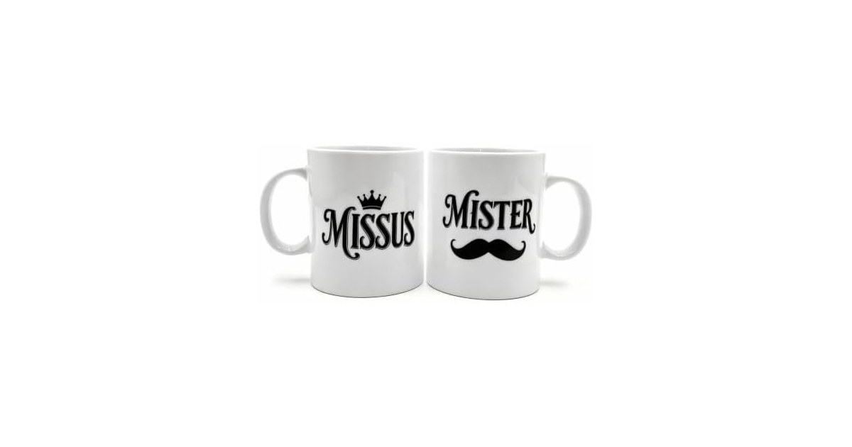 HJOCMLE Couple Mug Set of 2