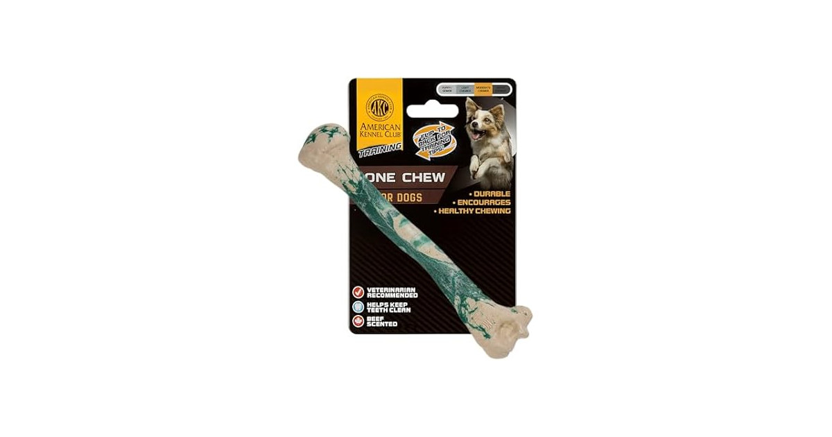 American Kennel Club Training Dog Chew Toy, Marbled