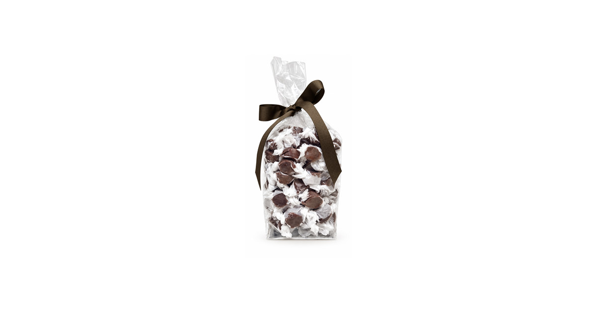 Candy Basket Twist Wrapped Caramels - Chocolate