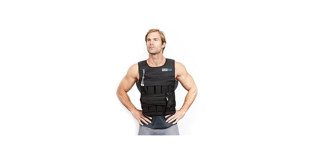 RUNMax Weighted Vest, 60lbs, Short without Shoulder Pads