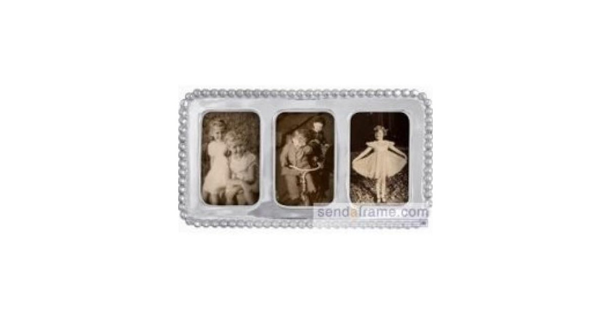 Bead Border Frame Triple for 2x3 Prints