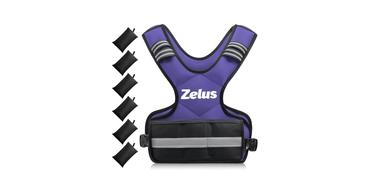 ZELUS Violet Adjustable Weighted Vest 4-10lbs