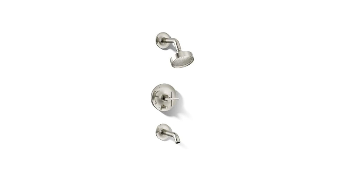 Kohler T14420-3-SN Purist Rite-Temp bath and shower trim