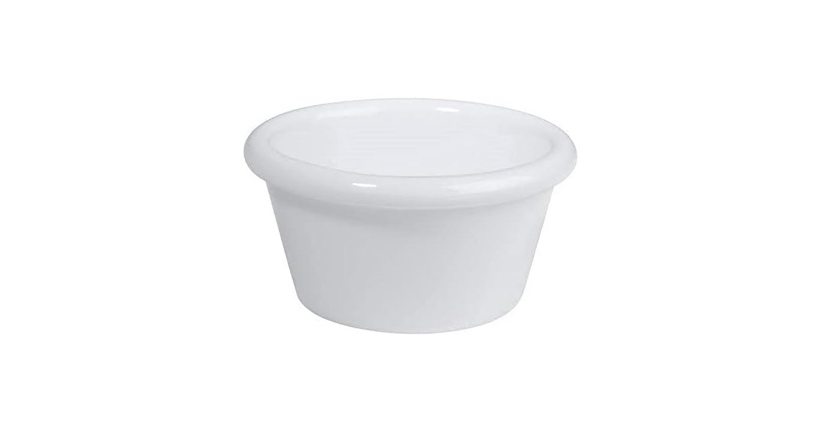 Winco Melamine White Ramekins, 2 oz, 1 Dozen