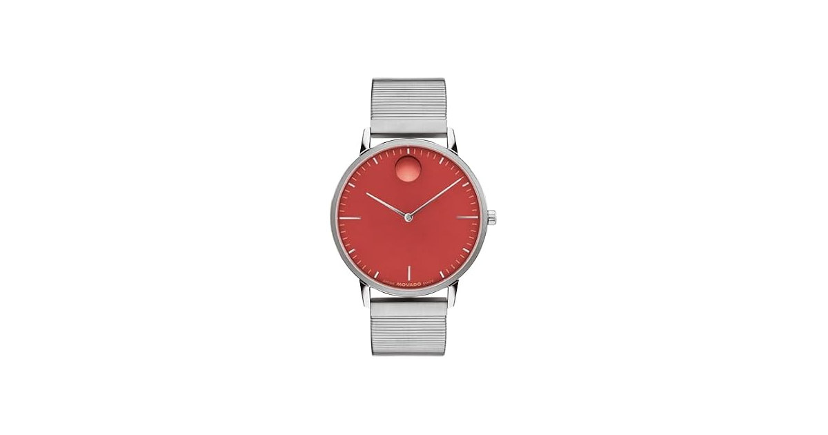 Movado Unisex Face Swiss Quartz Watch 41mm