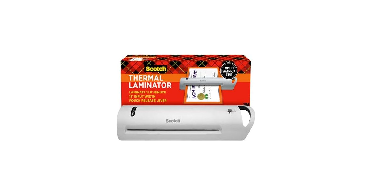 Scotch Thermal Laminator, Extra Wide 13