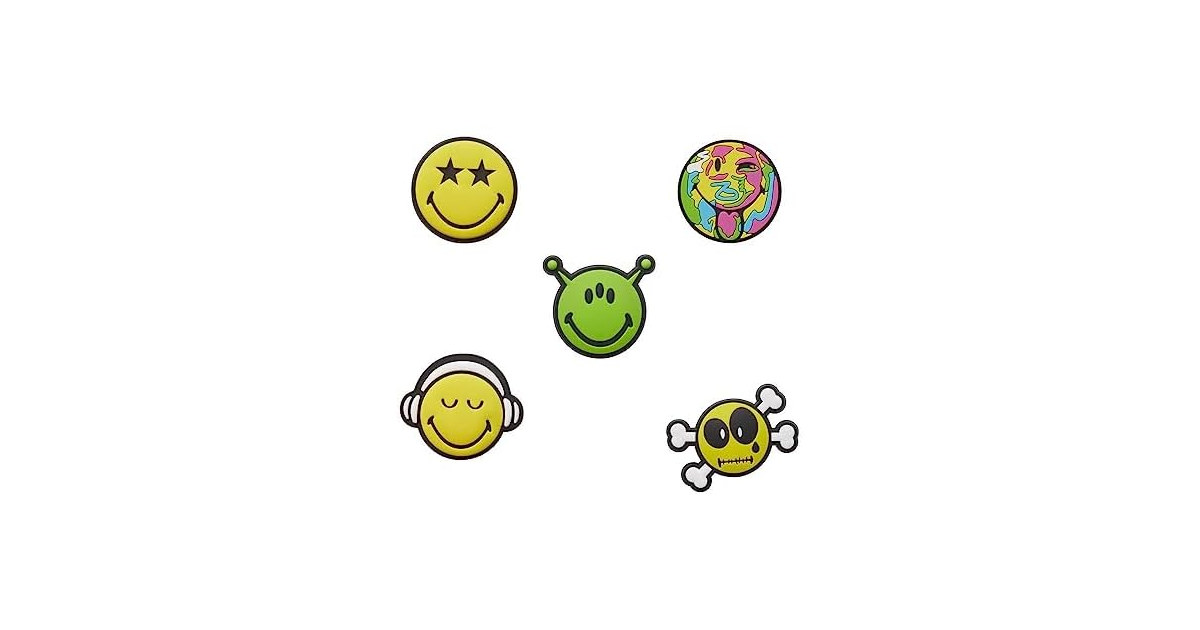 Crocs Jibbitz Shoe Charms, Smiley World