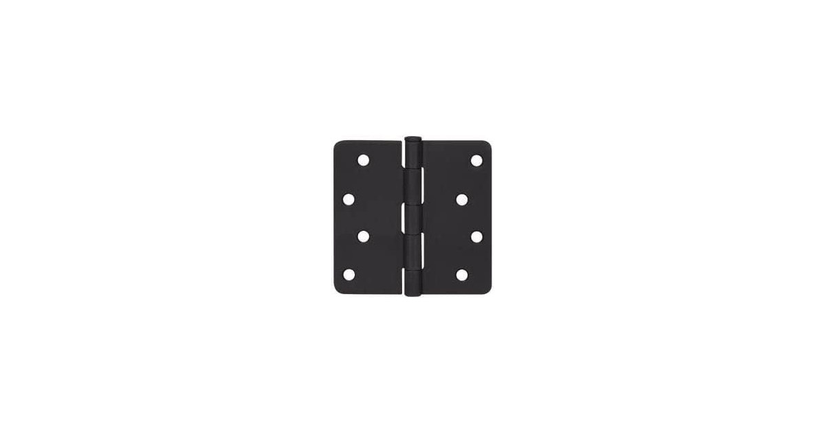 Cosmas Flat Black Door Hinge 4" Inch x