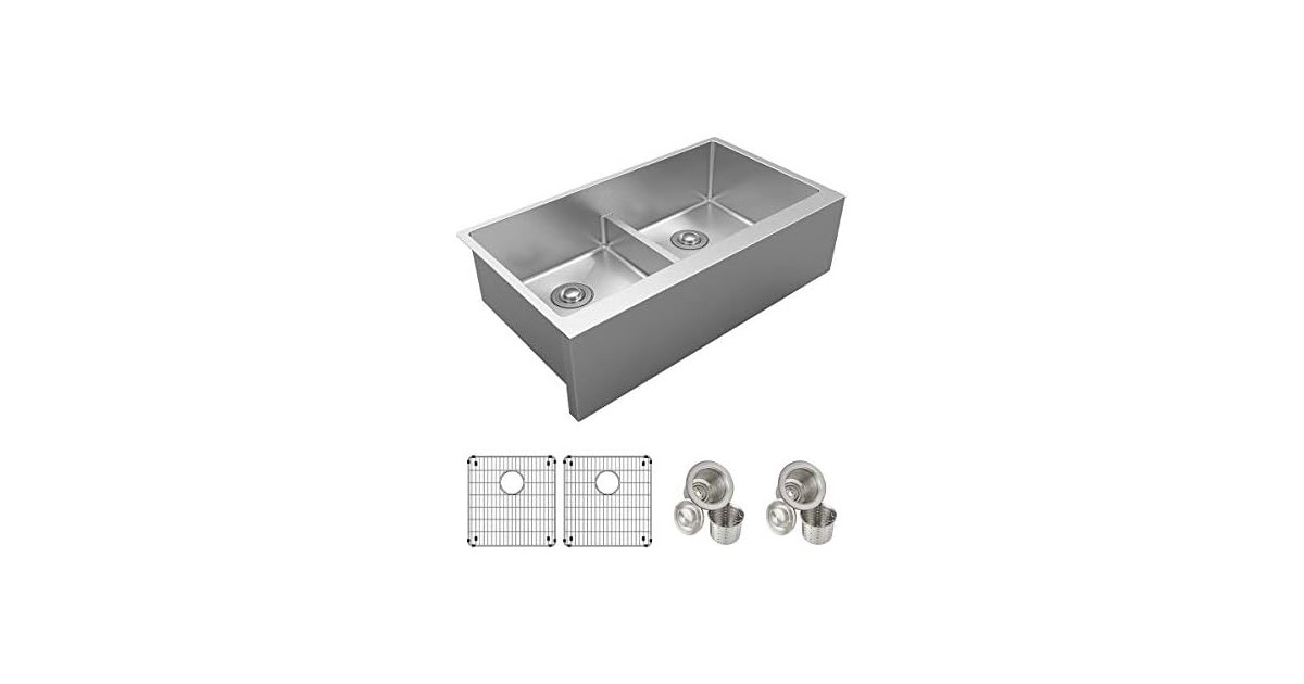 Elkay 16 Gauge Stainless Steel 35-7/8" Double Bowl