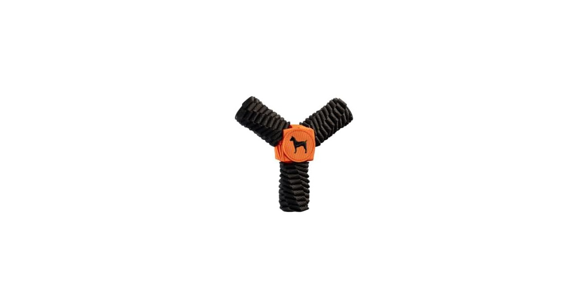 NOAH & PAW Luxury Dog Toy, Dog Rope Toy- Y Flyer, Black