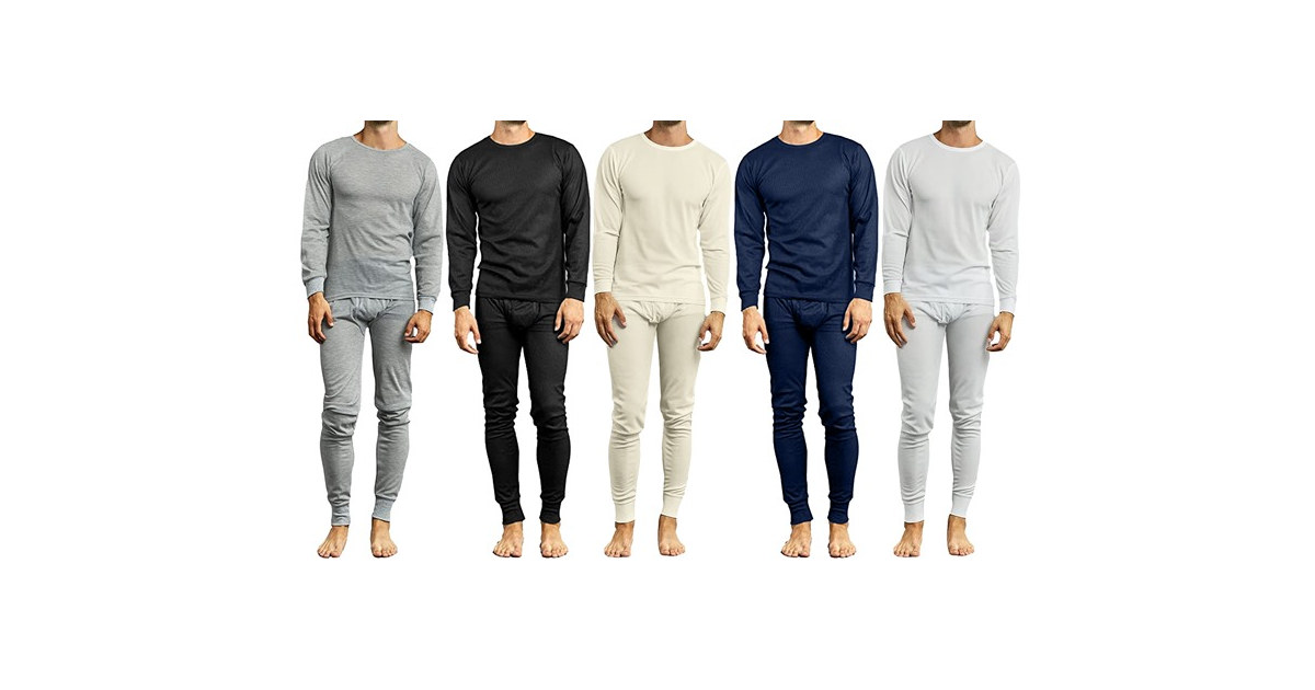 Asst Mens Winter Thermal Top & Bottom Set
