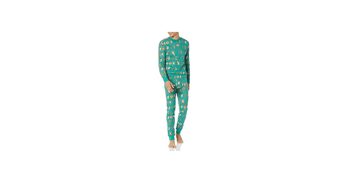 Amazon Essentials Men's Snug-fit Cotton Pajamas