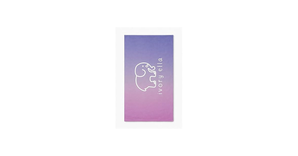 Ivory Ella, Beach Towel, Sunset Ombre