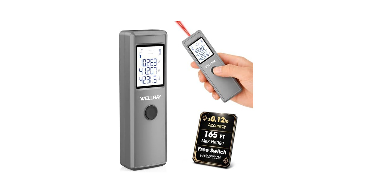 WELLRAY 165FT IP54 Laser Measure Tool