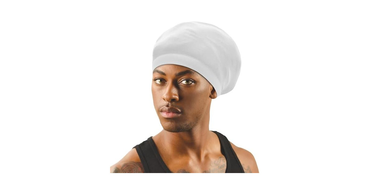 Dreadlock Stocking Cap 22135 White Expandable