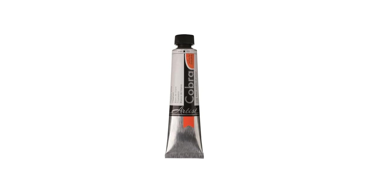 Cobra Artist Oil Paint Tube, Titanium White