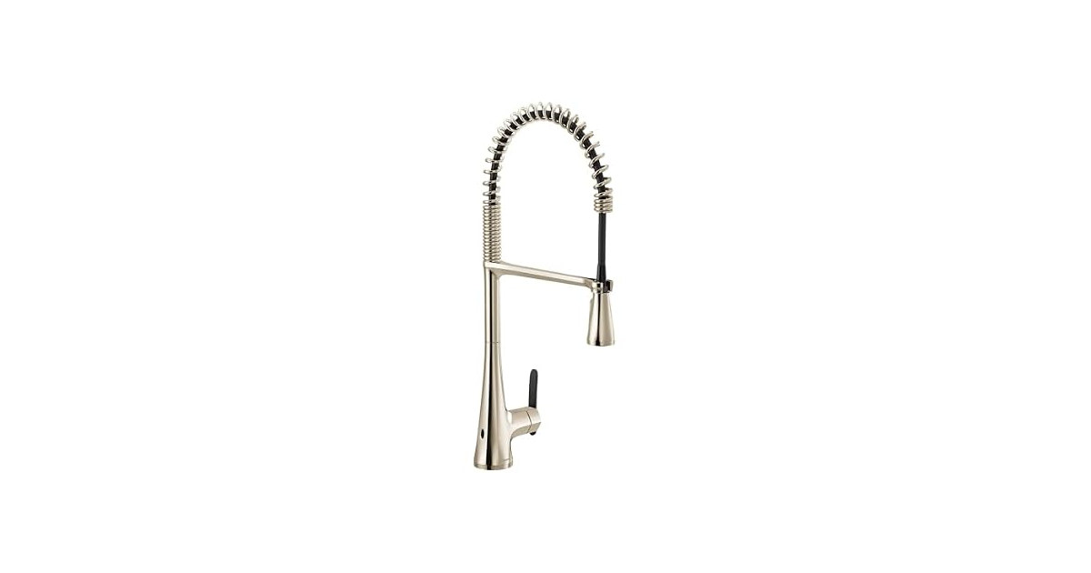 Moen Sinema Polished Nickel Touchless Kitchen Faucet