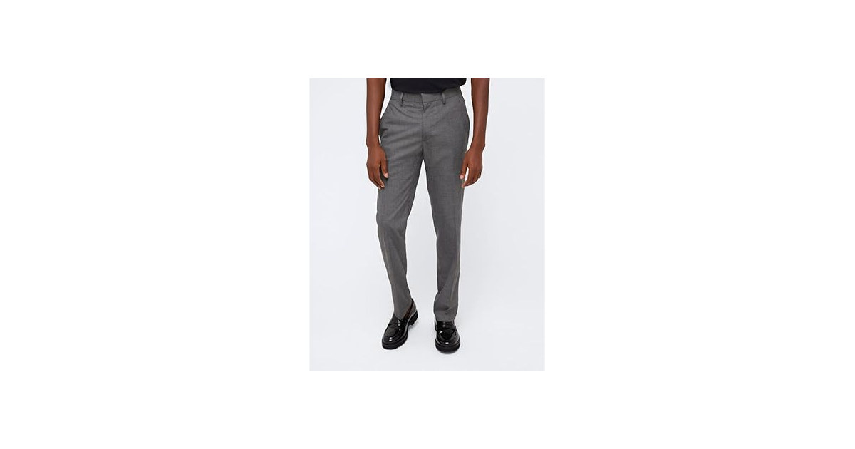 Slim-Fit Stretch Twill Dress Pants