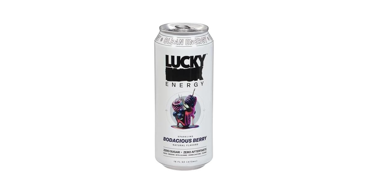 Lucky Energy, Bodacious Berry, 16 Ounce