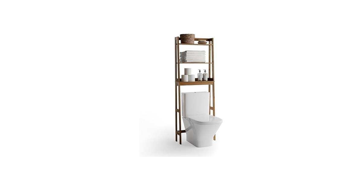 Zenna Home Bamboo Bathroom Spacesaver