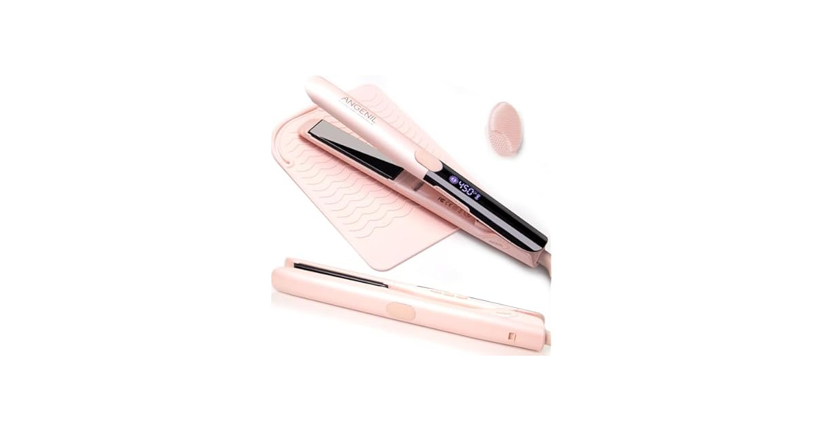ANGENIL 2-in-1 Flat Iron & Curler
