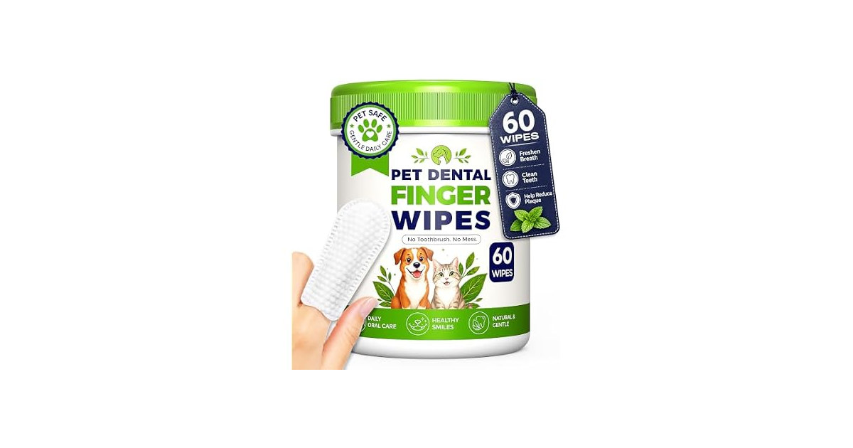 EDGEVEIL Dog Dental Wipes