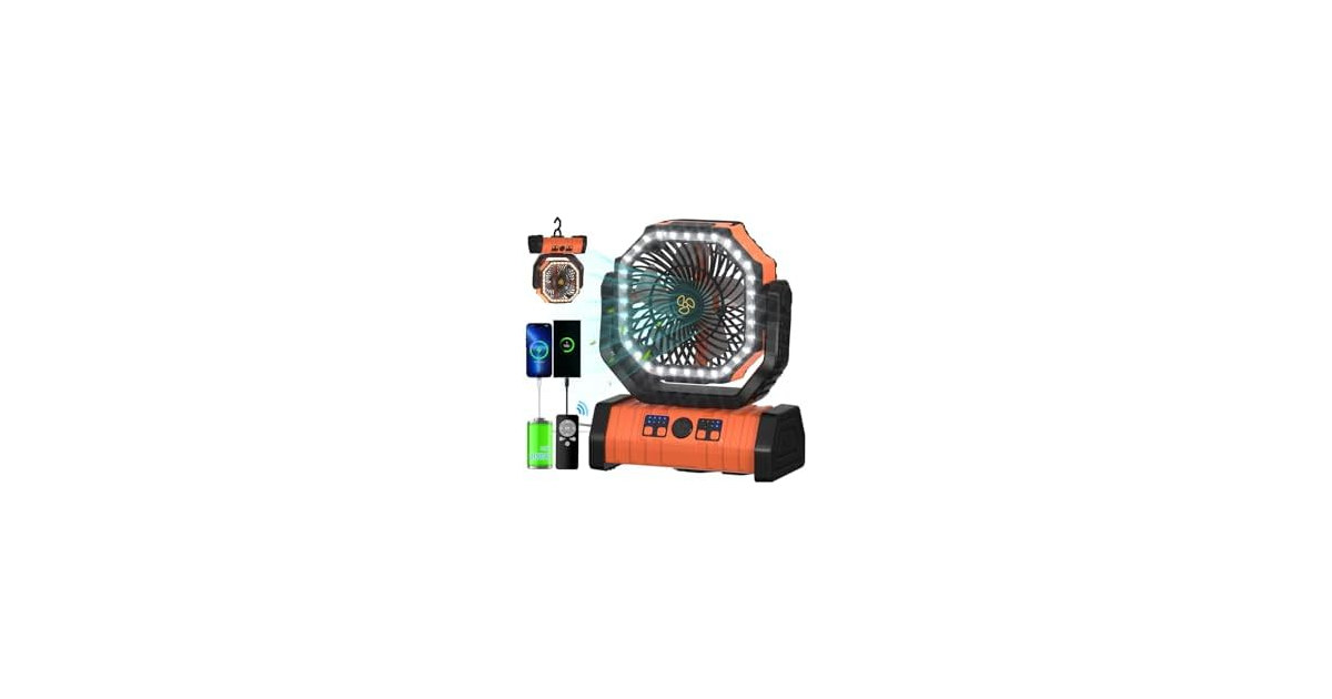 ADUST 20000mAh Battery Camping Fan