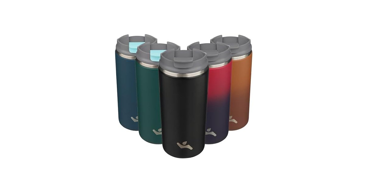 Konokyo 12oz Travel Coffee Mug with Lid