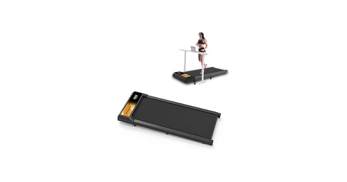 Cyclerade Walking Pad Treadmill (Yellow)