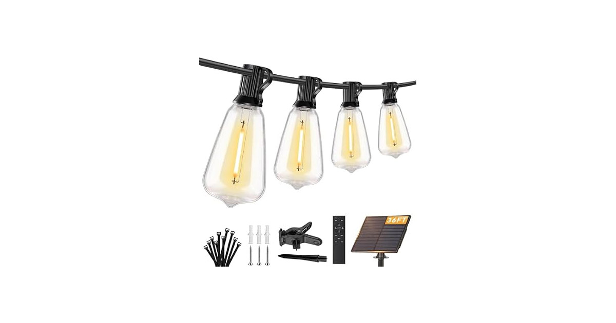 Brightever ST38 36FT Solar String Light