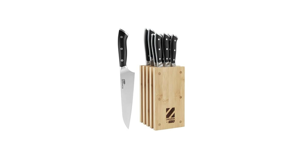 Zakarian 11-Piece German Steel Kitchen Knife Set