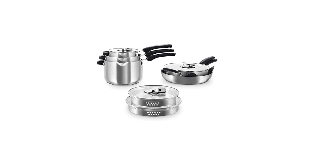 Zakarian by Dash Stainless Steel Cookware Set