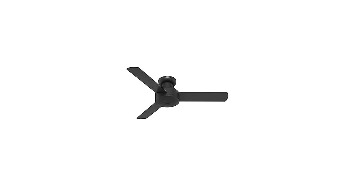 Hunter Fan 44" Ceiling Fan, Matte Black