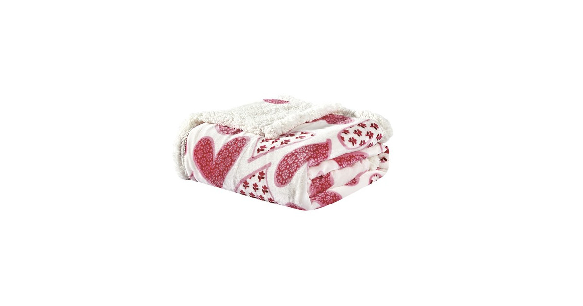 Noble House Scarlett Sherpa Throw