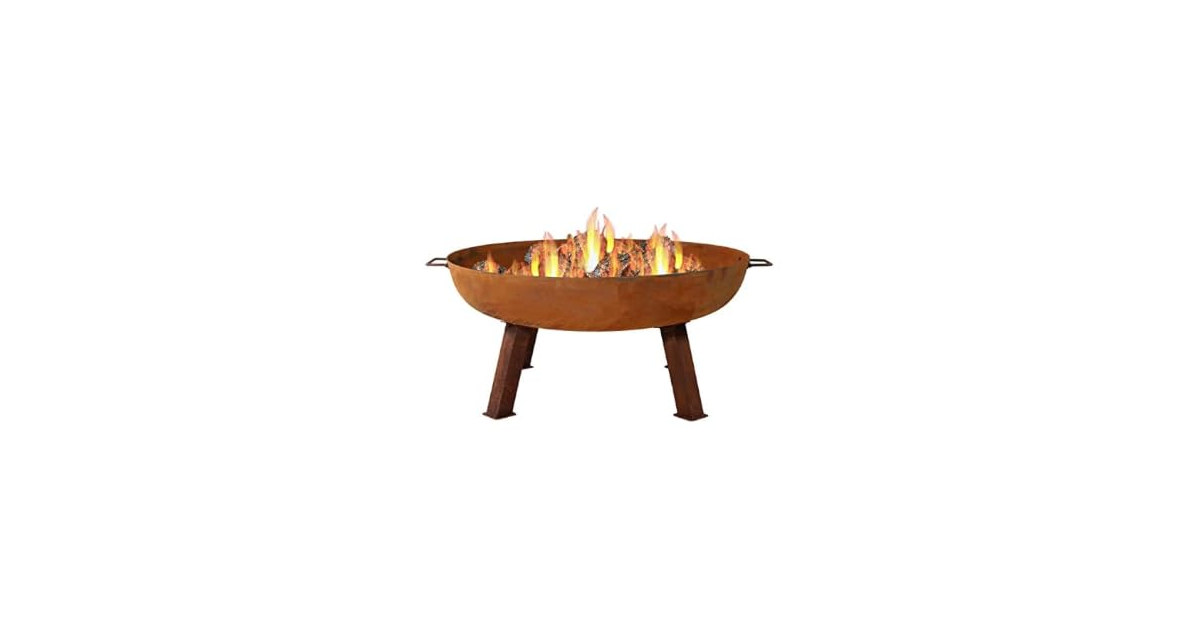 Rustic Cast Iron Fire Pit Bowl