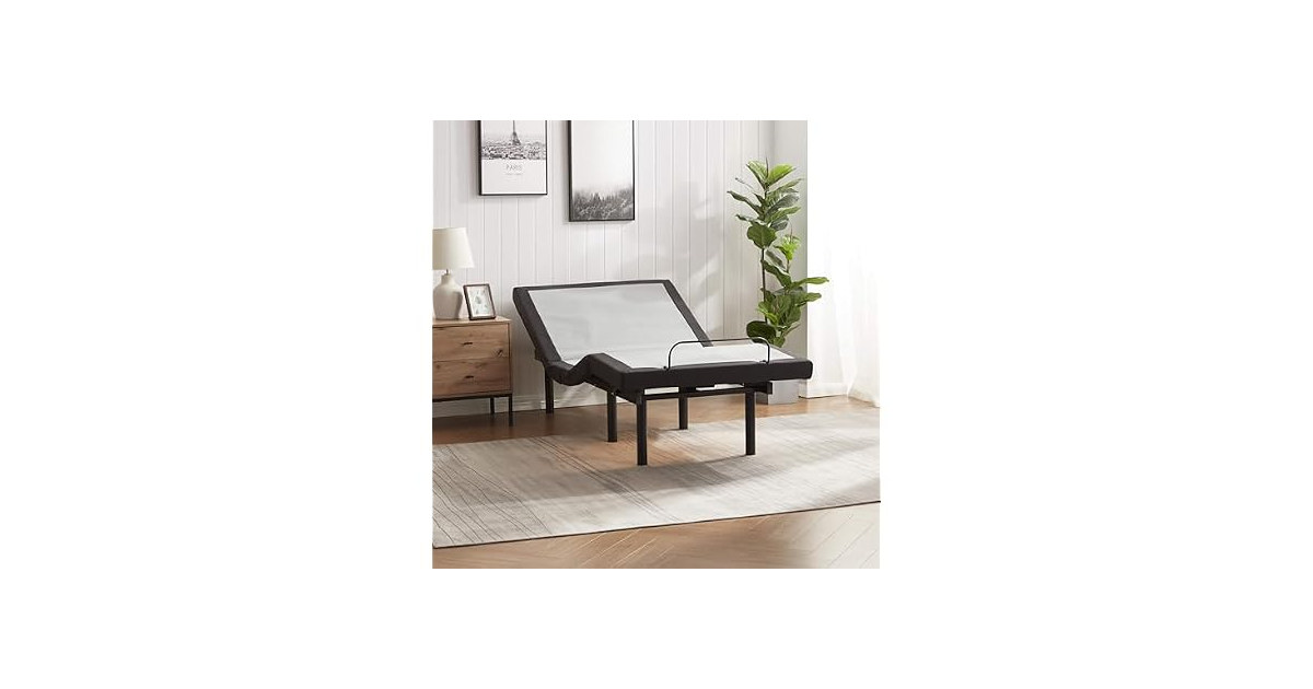 Nestl Adjustable Bed Frame Adjustable Massage Twin XL