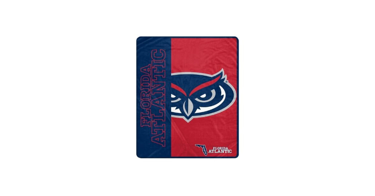 NCAA Side Bar Big Logo Blanket (50 x 60)