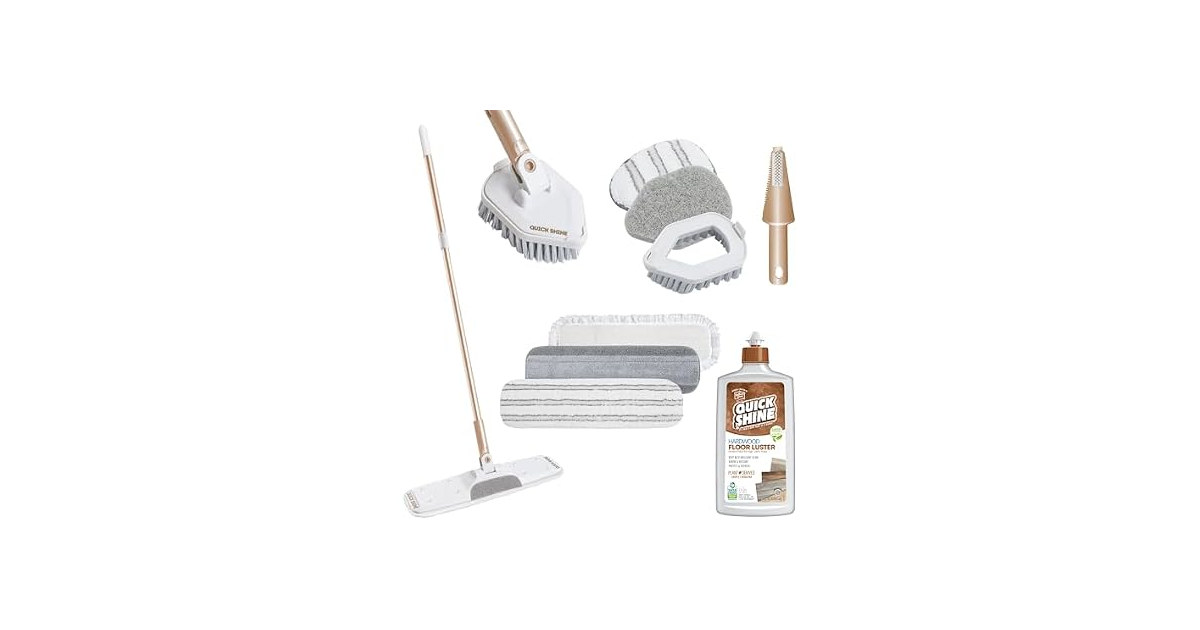 Quick Shine Clean + Polish 10 Pc Mop Kit
