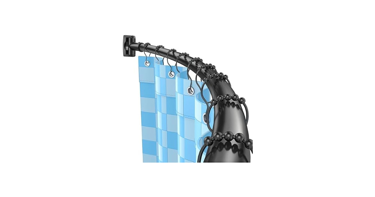 Hoachily Curved Shower Curtain Rod, Adjustable