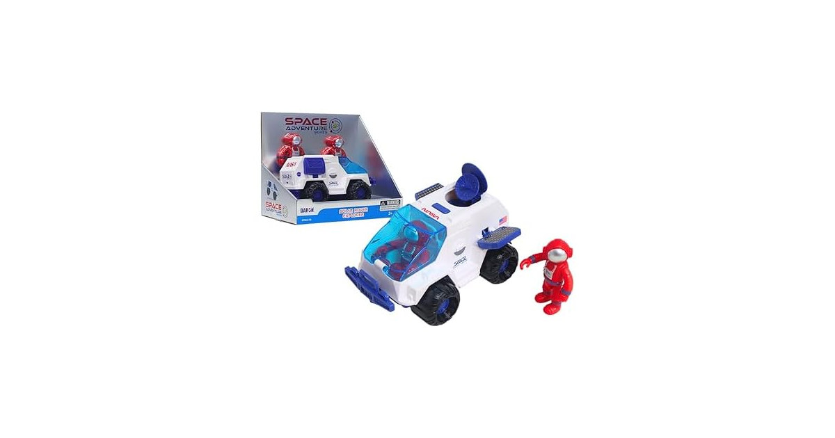 Space Adventure Solar Rover with Astronauts