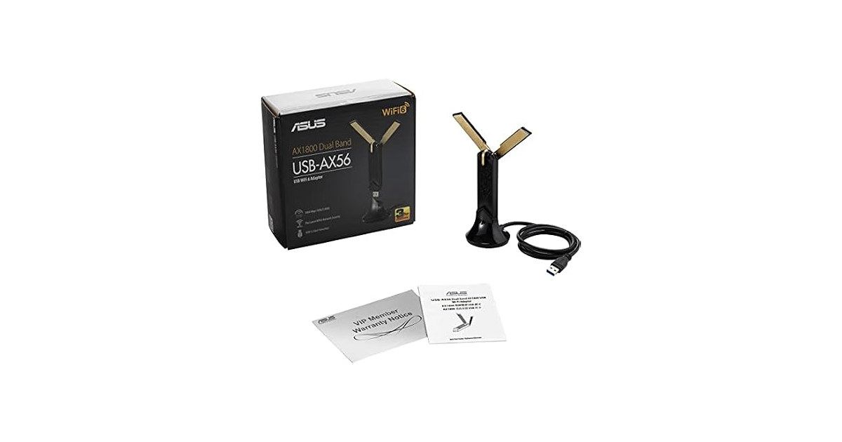 ASUS WiFi 6 AX1800 USB WiFi Adapter (USB-AX56)
