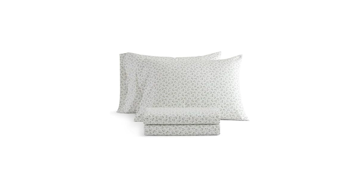 Martha Stewart Full Kennedy Floral Sheet Set