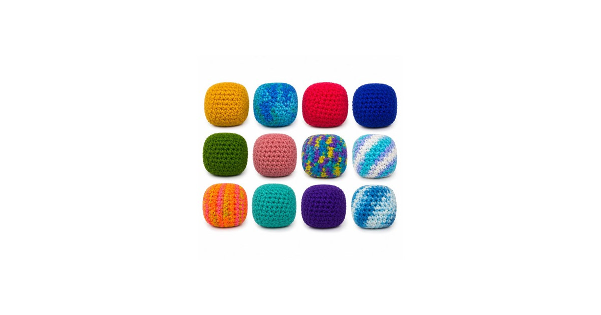 12-Pack Hacky Sacks - Colorful Footbags