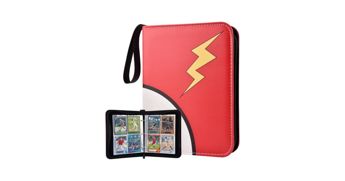 Portable 4 Pocket Trading Card Binder