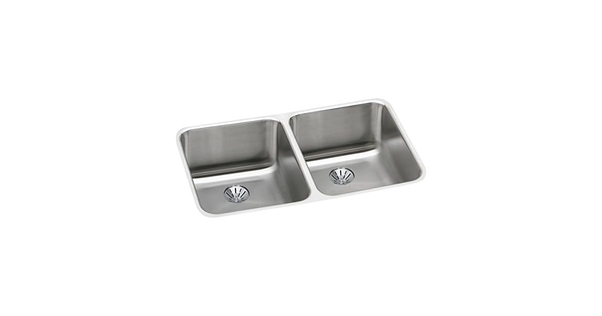 Elkay Double Bowl Undermount Stainless with Perfect Drain